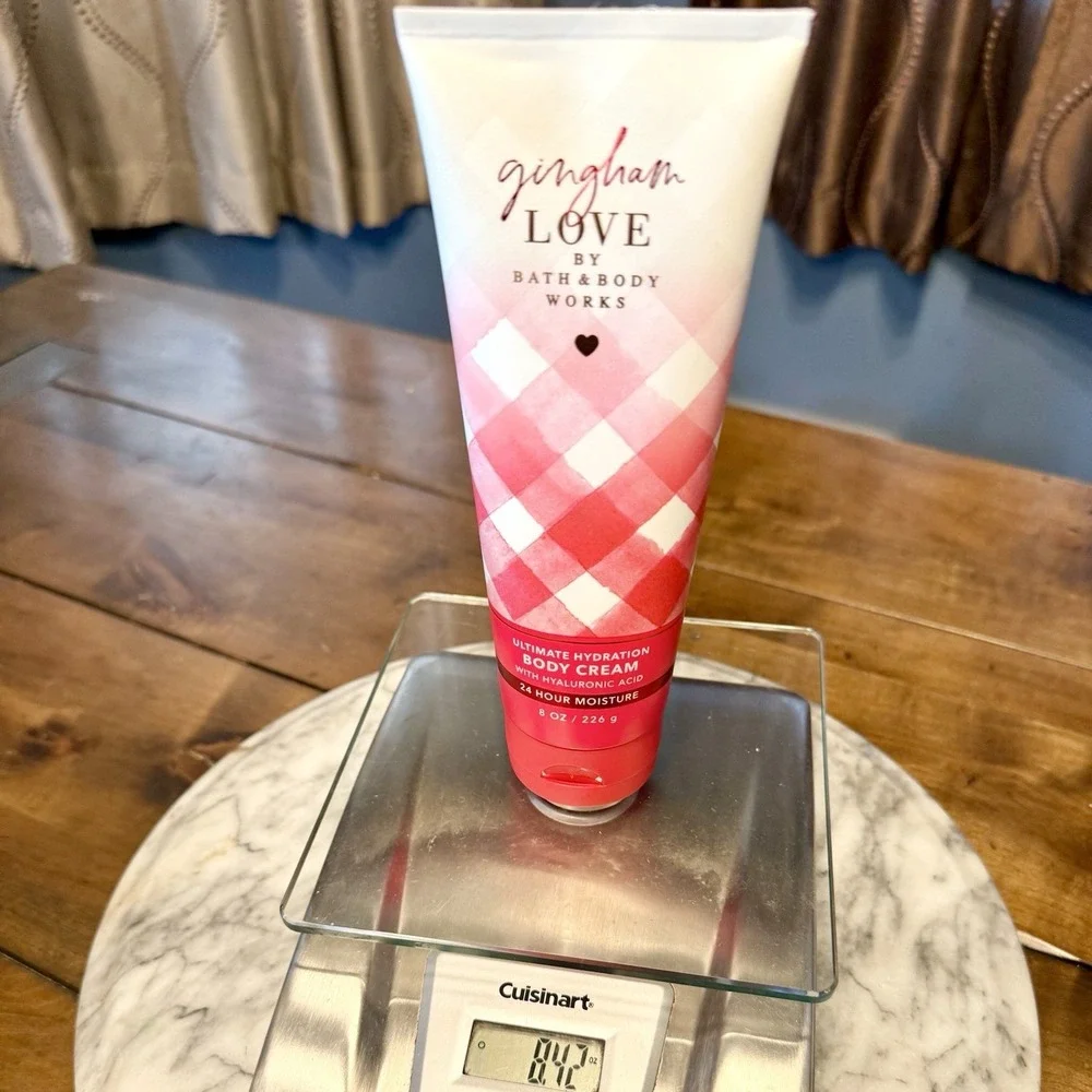 Bath & Body Works Gingham Love Ultimate Hydration Body Cream Hyaluronic Acid 8oz